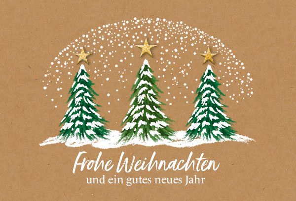 Spenden-Weihnachtskarte zugunsten dem Deutschen Kinderhilfswerk e.V. mit Weihnachtsgruß