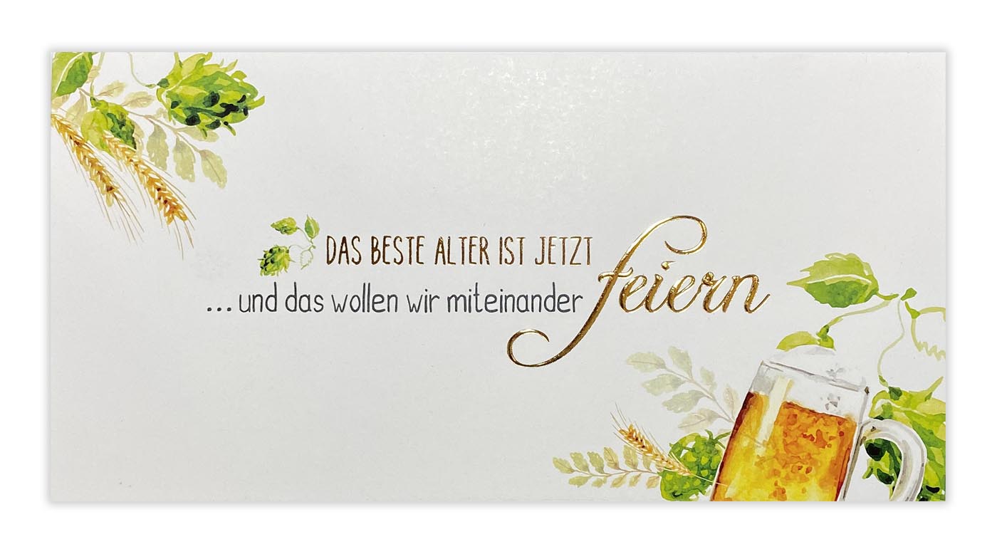 mit passendem Spruch