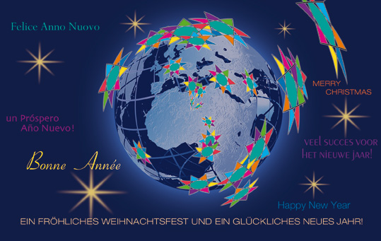 Weihnachtskarte Fröhliches Weihnachtsfest mit Spendenanteil Deutsche Kinderkrebsstiftung