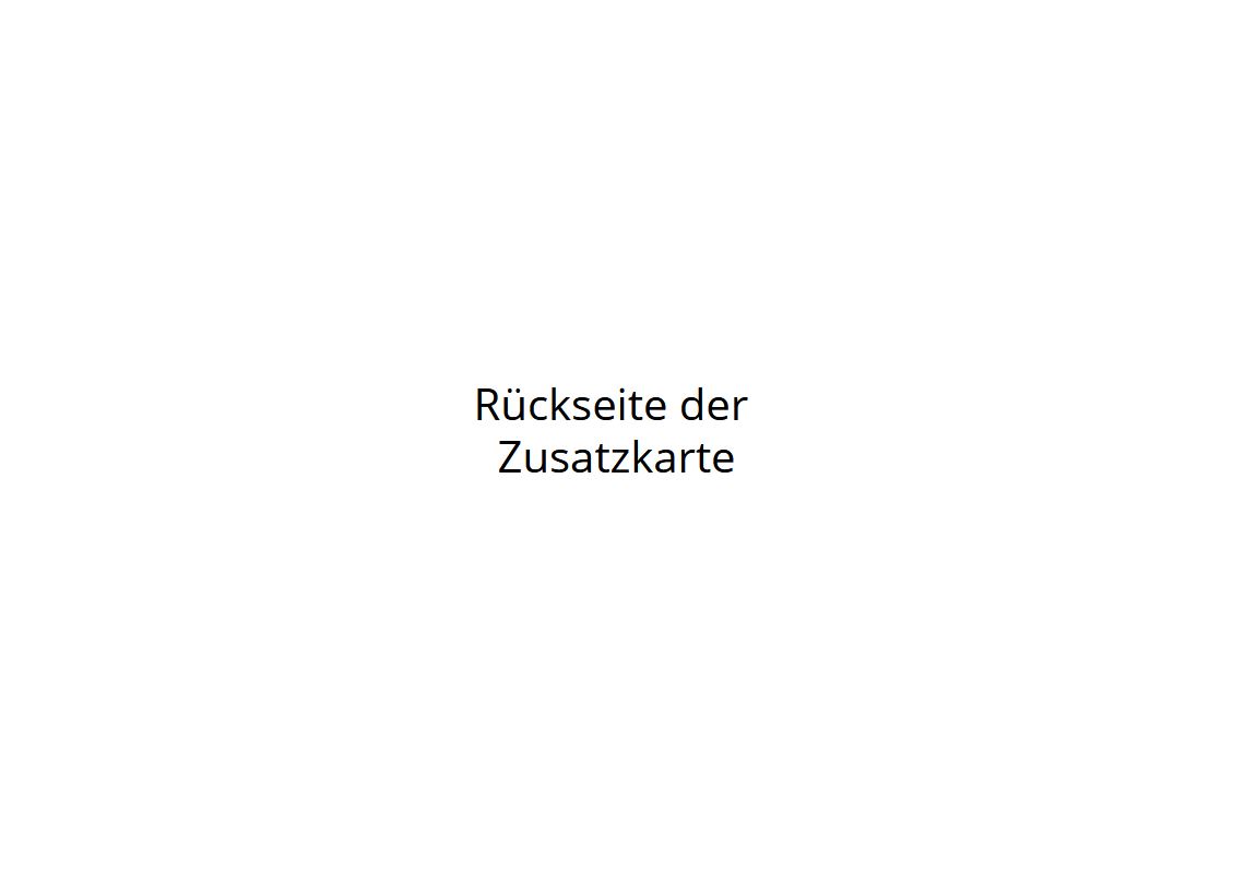 Rückseite der Hochzeits-Einladungskarte in dunkelgrün mit edler Goldprägung