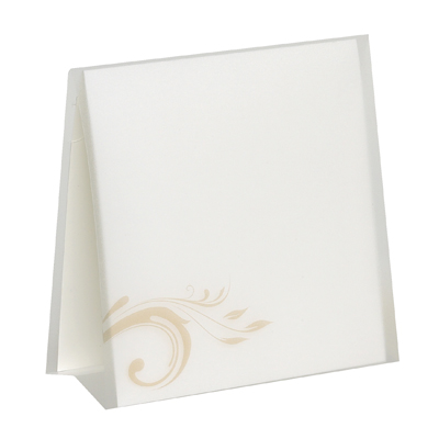 Blankokarte 12x12 cm mit Kunststofffolie und Ornament bm580064