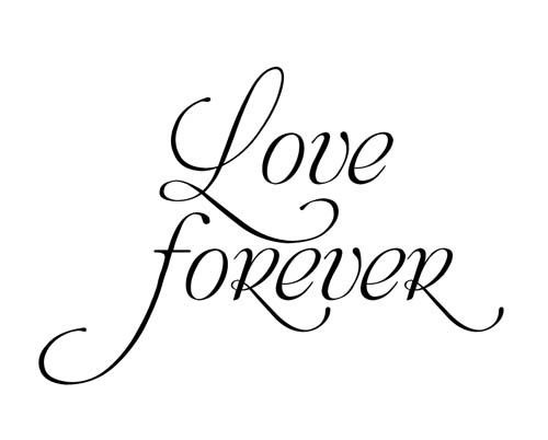 Forever Love Stempel für Hochzeitskarten usw. Embossing