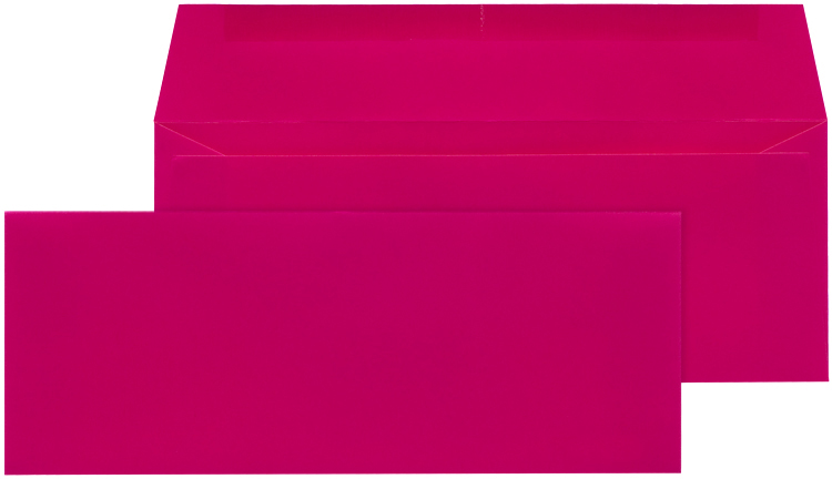 Briefumschlag 23x9 cm pink nassklebend bm97048