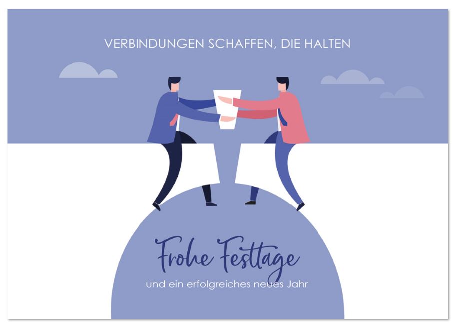 Geschäftliche Weihnachtskarte im modernen St