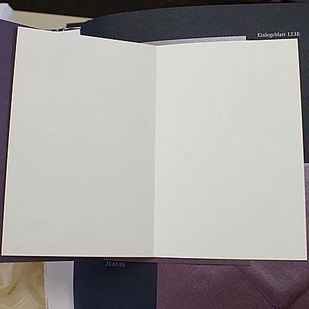 Falt-Einlegeblatt 536i (14,6x19,8 cm) crème für Kirchenheft usw.