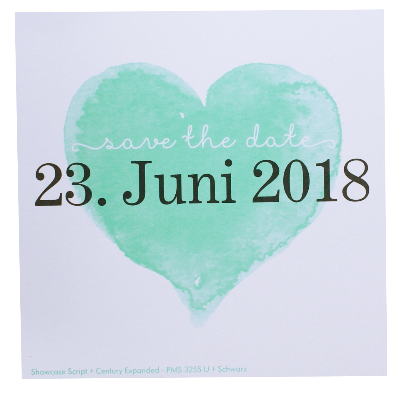 Blankokarte / Save the Date-Karte 10,5x10,5 cm weiß