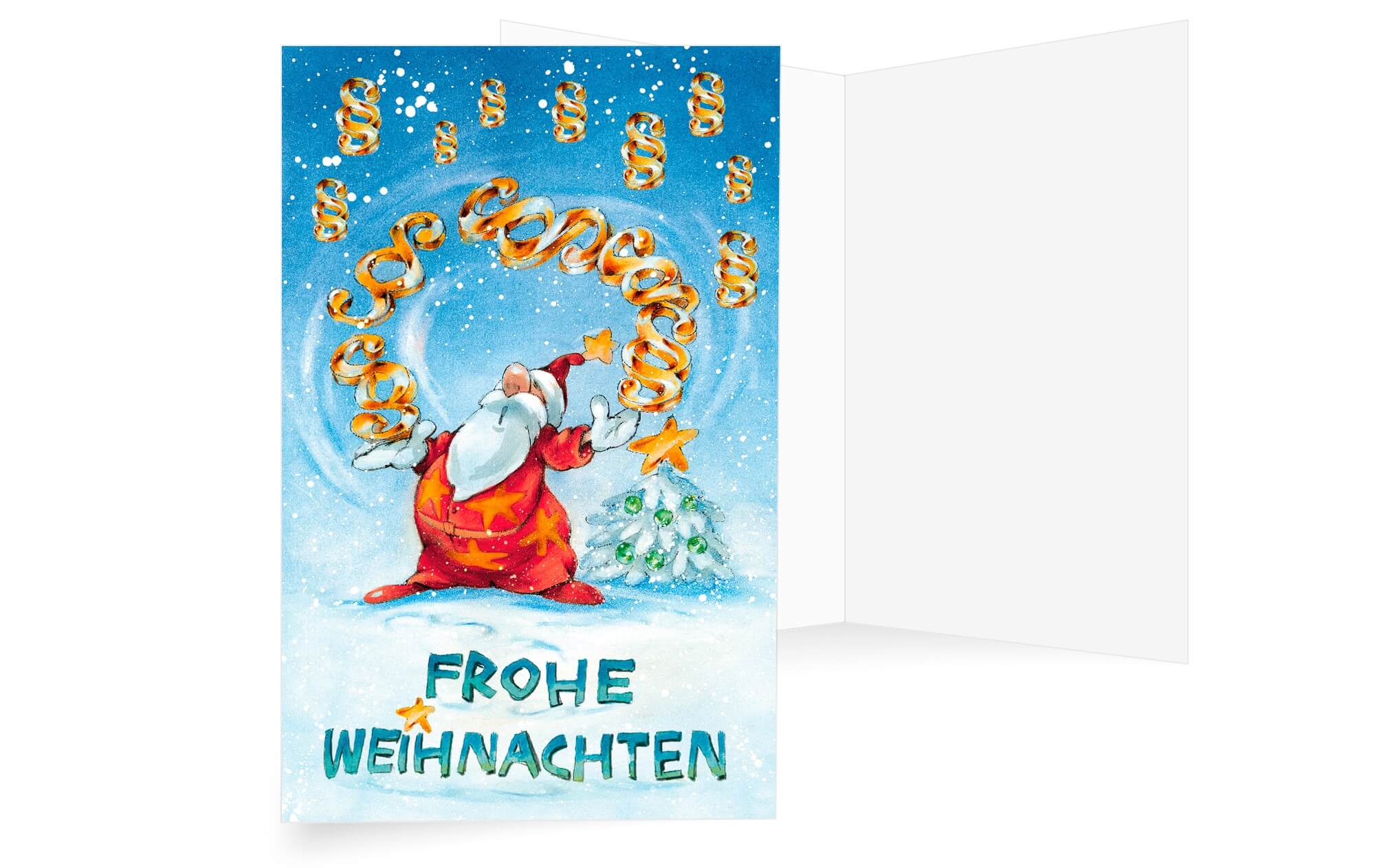 Witzige Branchen-Weihnachtskarte für Rechtsanwaltskanzlei, Notar, Jurist und Rechtswesen