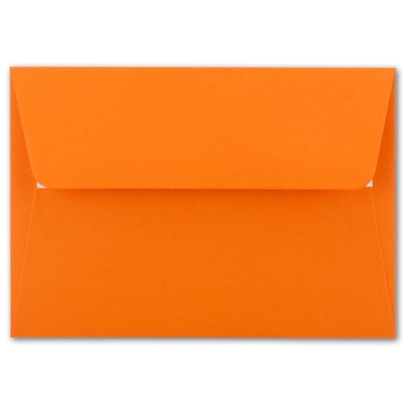 Briefumschlag B6 17,6 x 12,5 cm in orange mit Haftklebung