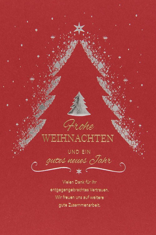 Gesch ftliche Weihnachtskarte dunkelrot mit  Weihnachts  