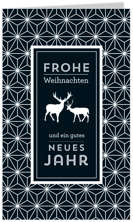 Weihnachtskarte Schwarz Weiss Mit Zwei Hirschen Und Stern Muster Weihnachten Weihnachtskarten Moderne Weihnachtskarten Alle Karten De