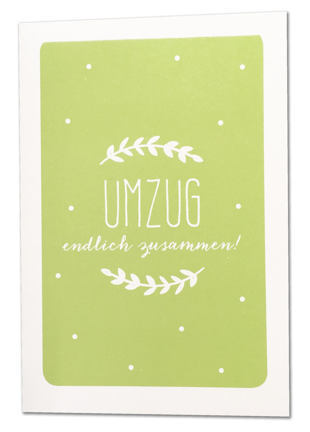 Blankokarte Weiss Glatt Im Beispiel In Grun Als Karte Zum Umzug Adressanderung Bedruckt Sonstige Anlasse Firmen Jubilaen Neueroffnung Einladungskarten Fur Firmen Alle Karten De