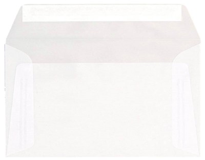 Briefumschlag 20 x 12,5 cm, weiß mit Haftklebung – Kuverts – Briefkuverts  nach Farben – weiße, perlmutt & creme Briefumschläge –